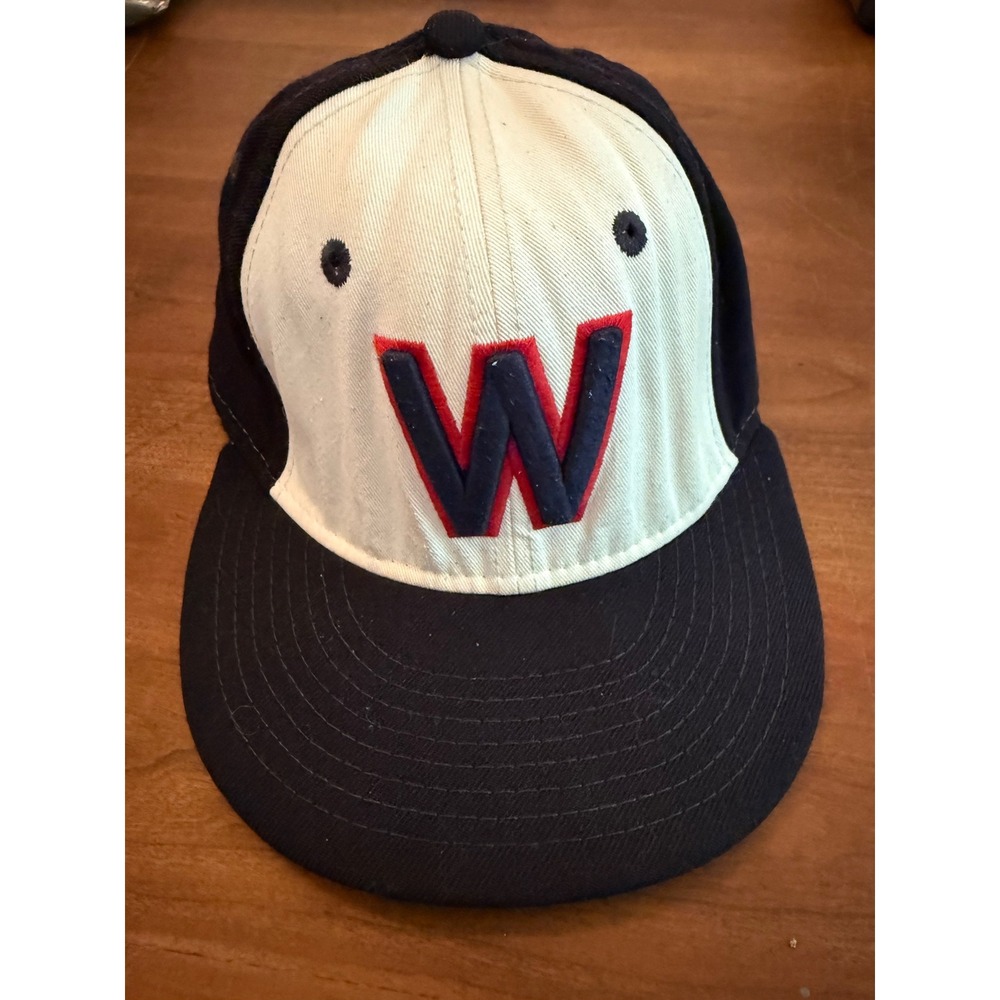 RARE! 59FIFTY Vintage Washington Senators Cooperstown Hat NavyFitted 7 1/4 MLB